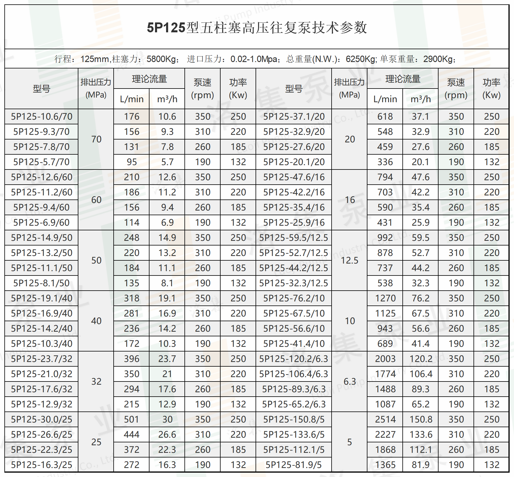 水印5P125型五柱塞高壓往復泵技術參數.png